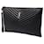 Yves Saint Laurent Pochette Saint Laurent Cassandre Matelassé en cuir de veau noir  - vue 2