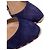 Espadrilles con zeppa Aquazzura con decorazioni Pom-Pom in camoscio blu - vista 9