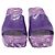 Ciabatte Gucci Logo in gomma viola Porpora - vista 2