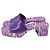 Ciabatte Gucci Logo in gomma viola Porpora - vista 4
