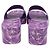Ciabatte Gucci Logo in gomma viola Porpora - vista 5
