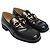 Mocassini Monsieur Bottega Veneta in vernice nera - vista 4