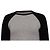 Camiseta raglán baseball Re/Done Shrunken en cashmere gris - vista 2