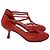 Zimmermann Braided T-Strap Pumps aus rotem Leder