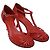 Zimmermann Braided T-Strap Pumps aus rotem Leder - Ansicht 3