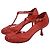 Zimmermann Braided T-Strap Pumps aus rotem Leder - Ansicht 4