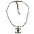 Timeless Collana Chanel CC con perle impreziosite in strass dorato D'oro