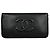 Cartera larga con cremallera Chanel Timeless CC en piel caviar negro