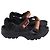 Sandali Lanvin x Suicoke Wake Curb in gomma nera Nero