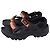 Sandali Lanvin x Suicoke Wake Curb in gomma nera Nero - vista 4