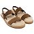 Sandali slingback in scamosciato marrone con fodera in shearling Saint Laurent - vista 3