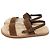Sandali slingback in scamosciato marrone con fodera in shearling Saint Laurent - vista 4