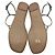 Prada T-Riemen Flache Sandalen aus metallisch silbernem Leder - Ansicht 8