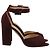 Sling Back Block Heel Charlotte Olympia sin Burgundy Suede