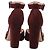 Sling Back Block Heel Charlotte Olympia sin Burgundy Suede - vista 3