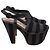 Sandali con platform Prada in tela multicolore