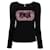 Versace Pullover mit Glitzer-Logo-Print Schwarz  - Ansicht 1