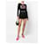 Versace Pullover mit Glitzer-Logo-Print Schwarz  - Ansicht 2