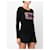 Versace Pullover mit Glitzer-Logo-Print Schwarz  - Ansicht 3