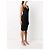 Abito midi Versace con spalline incrociate Nero - vista 3