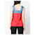 Yves Saint Laurent Top carré Color-Block YSL (Bleu clair) Rouge  - vue 4
