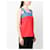 Yves Saint Laurent Top carré Color-Block YSL (Bleu clair) Rouge  - vue 5