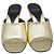 Gucci Bella Absatz-Mules aus metallischem Goldleder - Ansicht 2