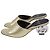 Gucci Bella Absatz-Mules aus metallischem Goldleder - Ansicht 4