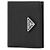 Prada Leather Triangle Compact Wallet Black - view 4