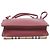 Borsa a tracolla piccola Burberry Derby House Check in pelle di vitello rossa Rosso - vista 5