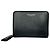 Saint Laurent Rive Gauche Zip Around Compact Wallet aus schwarzem Leder - Ansicht 2