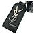 Saint Laurent Rive Gauche Zip Around Compact Wallet aus schwarzem Leder - Ansicht 4