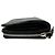 Saint Laurent Rive Gauche Zip Around Compact Wallet aus schwarzem Leder - Ansicht 9