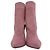 Botines Fiona de punto de bucle Gianvito Rossi Rosa Sintético Castaño - vista 3