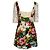 Dolce & Gabbana Mini-Kleid aus floralem Jacquard in Multicolor-Baumwolle Mehrfarben - Ansicht 5