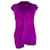 Chemisier à col en V et effet torsadé en viscose violette Yves Saint Laurent  - vue 1