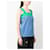 Yves Saint Laurent Top carré Color-Block YSL (Vert) Bleu Bleu clair  - vue 5