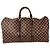 Borsa Louis Vuitton Keepall 50 Damier Ebene Canvas Marrone - vista 2