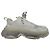 Baskets Balenciaga Triple S semelle transparente en polyester blanc Écru