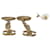 Orecchini Chanel Gold Chain Logo Dangle CC D'oro Metallico - vista 6