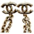 Orecchini Chanel Gold Chain Logo Dangle CC D'oro Metallico - vista 7