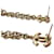Orecchini Chanel Gold Chain Logo Dangle CC D'oro Metallico - vista 8