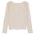 Cardigan Chanel con scollo a barca e maniche raglan Marrone Beige - vista 2