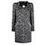 Abrigo de bouclé con cuello mandarín Chanel Negro