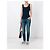 Top ajustado sin mangas Moschino Cheap and Chic Azul - vista 2