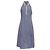 Vestido polo halter con rayas awning Thom Browne en algodón azul claro