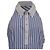 Vestido polo halter con rayas awning Thom Browne en algodón azul claro - vista 2