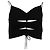 Top corto drapeado con recortes Alexander Wang en viscosa negra Negro