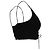Top corto drapeado con recortes Alexander Wang en viscosa negra Negro - vista 3