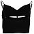 Top corto drapeado con recortes Alexander Wang en viscosa negra Negro - vista 4